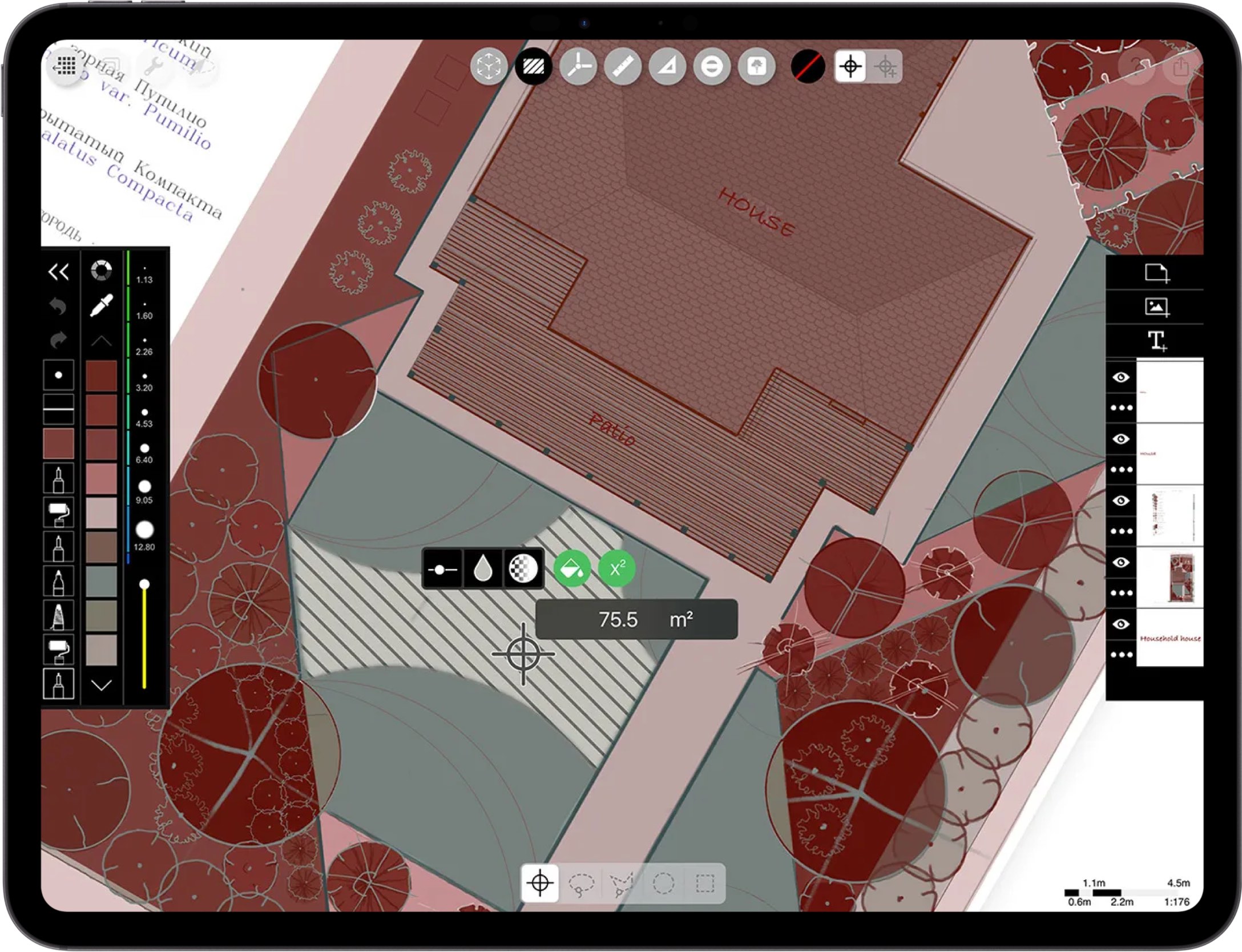 best App for architects _ iPad drawing for landscape design _  site plan drawing