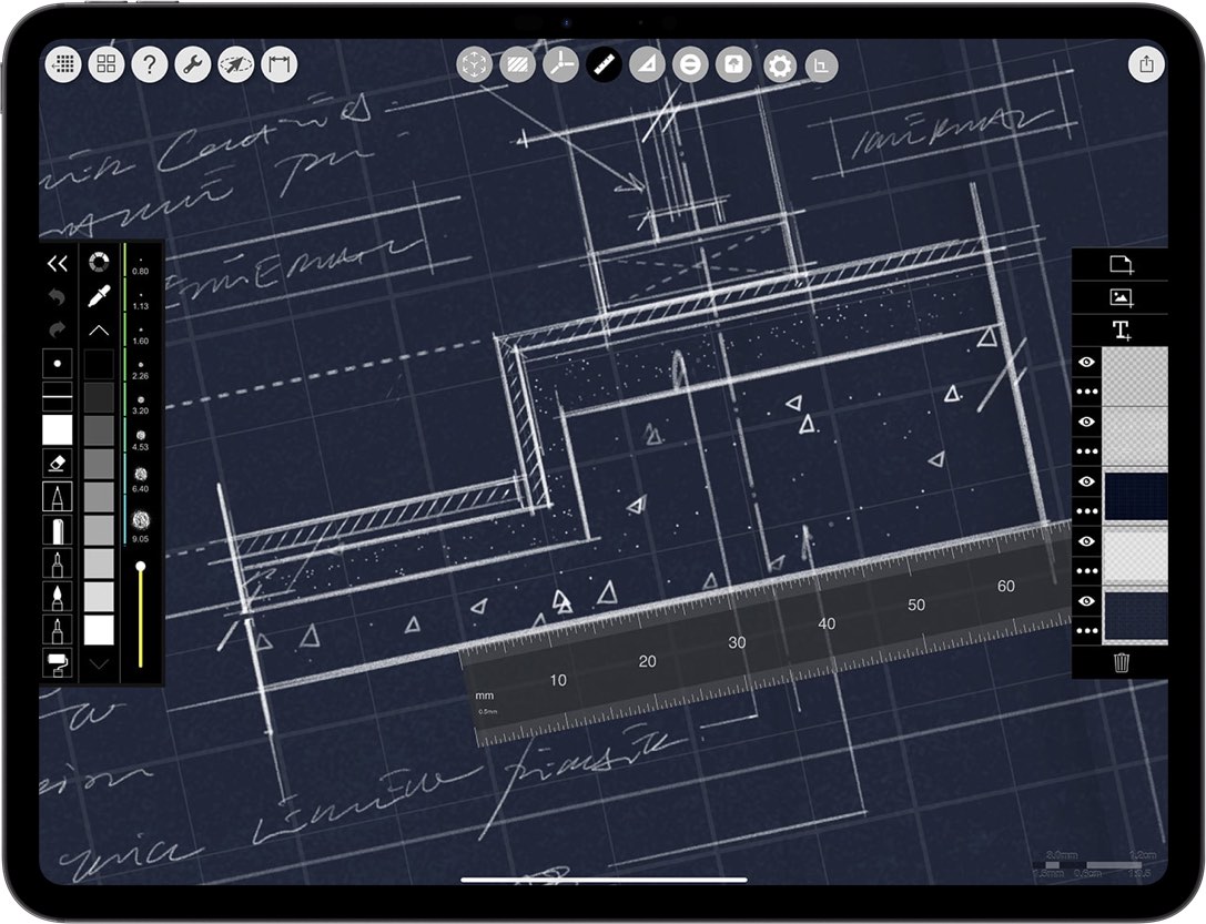 best App for architects _ iPad drawing for architecture _  section detail drawing