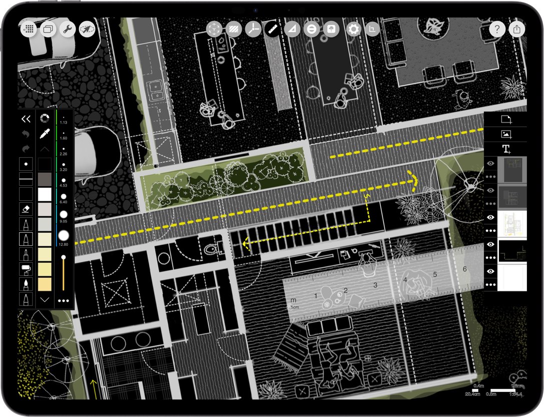 best App for architects _ iPad drawing for architecture _  house plan sketch